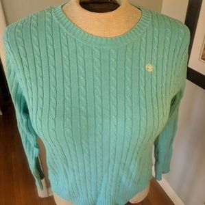 Vintages 1990s Duck head cable-knit sweater